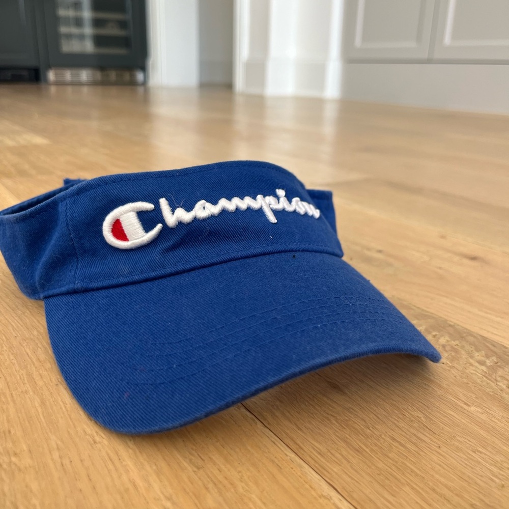Blue champion tennis visor